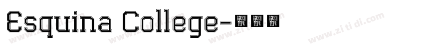 Esquina College字体转换